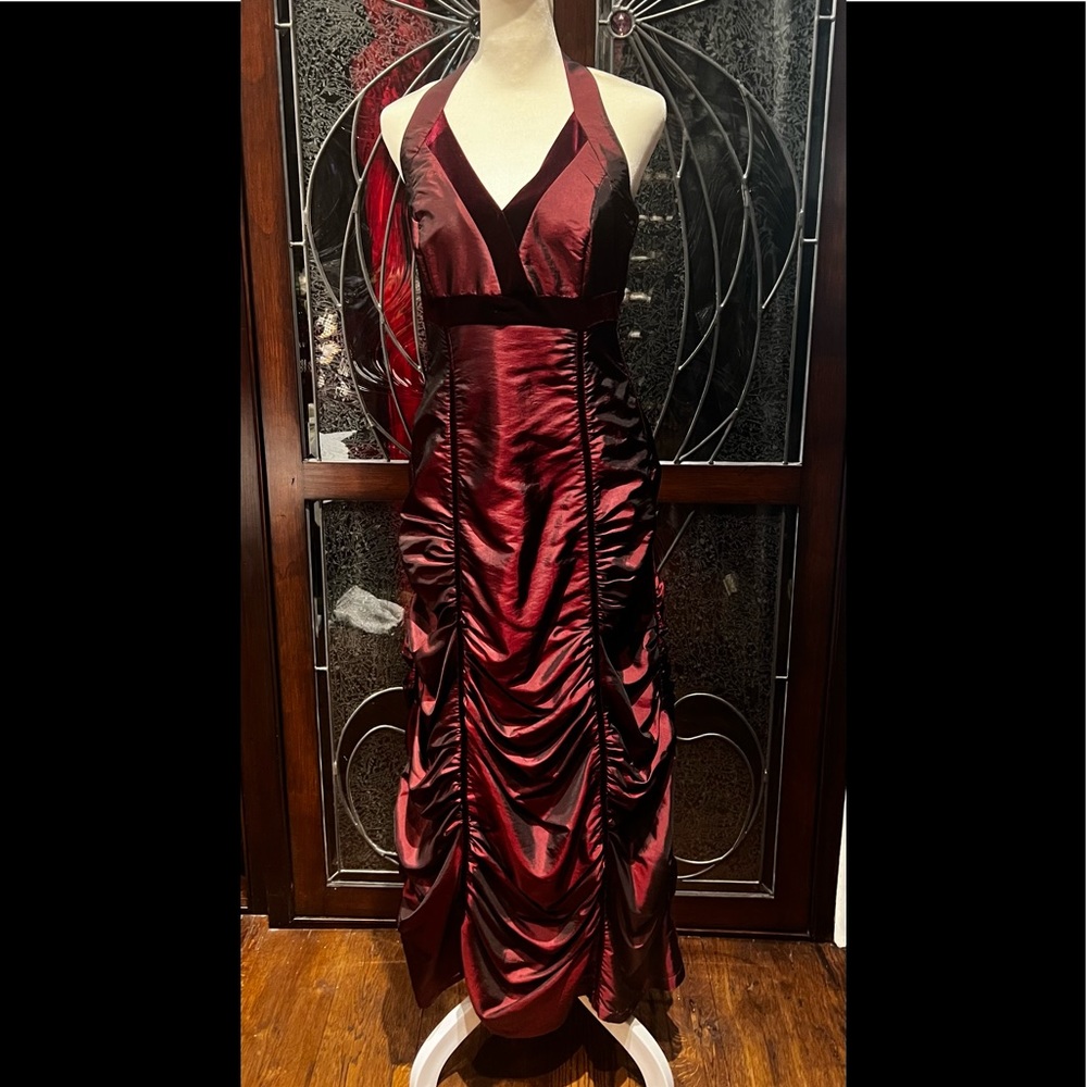Ronen Chen red evening gown